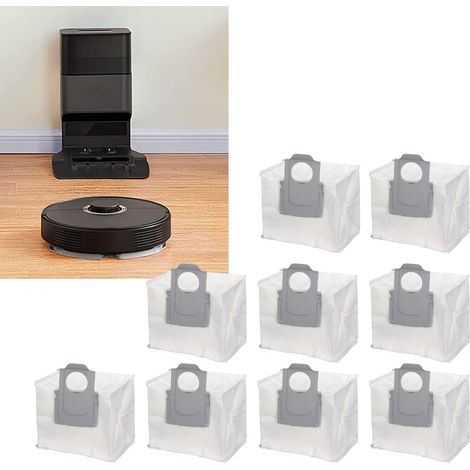 Sac à poussière rechange pour robot aspirateur compatible G10S PRO T8 PLUS Q7 MAX S7 MAXV - 9 pièces - Matière non tissée - 259g (1/5)