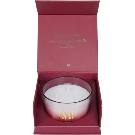 Coffret cadeau bougie 3 mèches senteur rêve poudré collection amour (1/3)