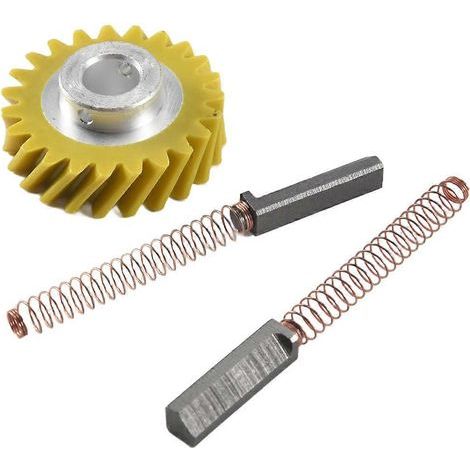 Balais de moteur W10112253 9706416 et vis sans fin W10380496 4162897 pour support KitchenAid (paire). (1/5)