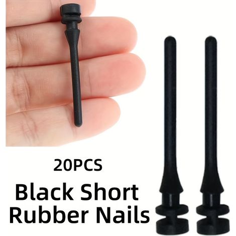 Support anti-vibration absorbant le bruit avec rivet en caoutchouc à vis – Pointes absorbant les chocs, 20PCS, Noir (1/5)
