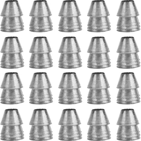 20 cales rondes de sécurité en acier pour manche de marteau, lot de fendeuses pour hache, marteau à griffe et masse, diamètre 10 mm / 0,39 po