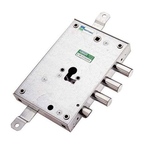 Serratura Metallo Applicare 85571 Mottura F.sagom M2 Tripl con Scr Ip.mm 37