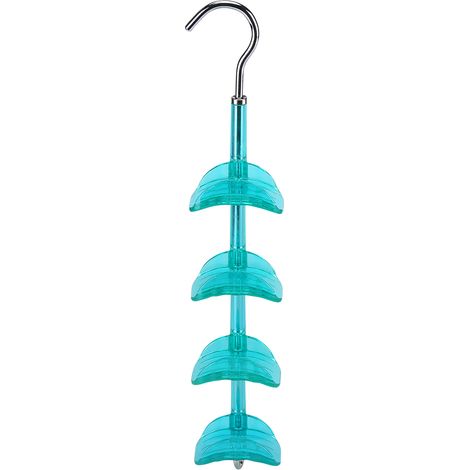 Rangement rotatif pour sacs à main, porte-sacs, étagère suspendue, organisateur de rangement, bleu (1/5)