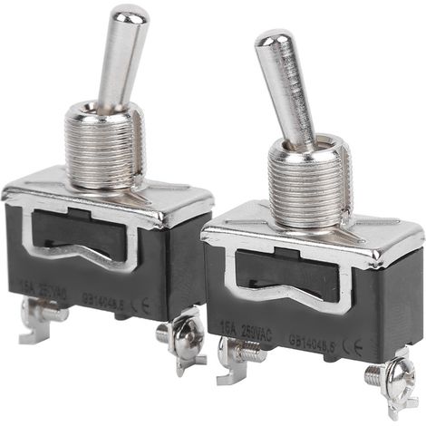 20 BERM LED-Wippschalter, Ein/Aus, 2 Positionen, 2 Pole, 15 A, 250 V AC, BEM1021 (1/5)