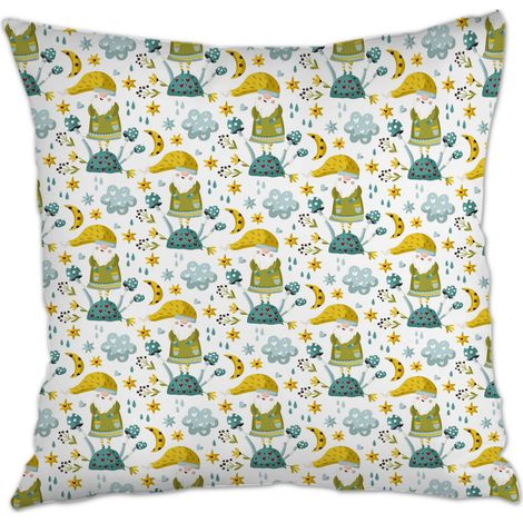 Housse de coussin sans coussin 45x45 inaltérable pour canapé, lit, chaise décoratif de ferme pour Pâques (1/5)