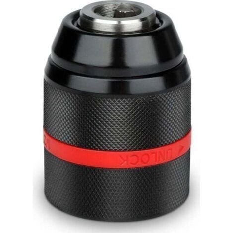 Mandrin de Perceuse,Mandrin Sans Clé, 2-13mm Mandrin à Serrage Rapide 1/2-20UNF Mandrin Autoserrant Perceuse Sans Fil,Mandrin de Forage Auto-Serrant à Changement Rapide (1/4)