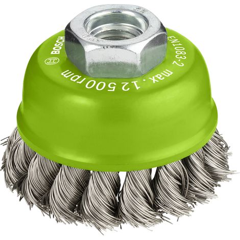 Bosch Brushing PRO Stainless Steel heavy Cup Brush 65x 0.35 mm Thread 2608622104