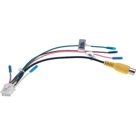 Adaptateur vidéo RCA 10 broches pour caméra de recul – Connecteur câblage pour radio Android – Compatible voitures – Câble d'entrée vidéo (1/5)