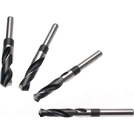 Bgs Technic – Foret à métaux HSS queue réduite Ø 13 mm – Lot de 4 mèches Ø 14/16/18/20 mm – Pour perçage métal léger et plastique