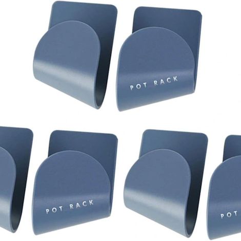 Filiyano – support mural pour casseroles – Lot de 6 supports pour couvercles de casseroles, rangement pour couvercles, support mural pour casseroles (1/5)