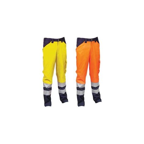 PANTALONE ENCKE AD ALTA VISIBILITA'  tg.XL arancione fluo/navy    COFRA