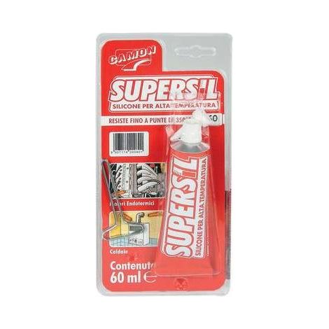 SIGILLANTE SILICONICO SUPERSIL ALTA TEMPERATURA Misura: 60 ml - Rosso