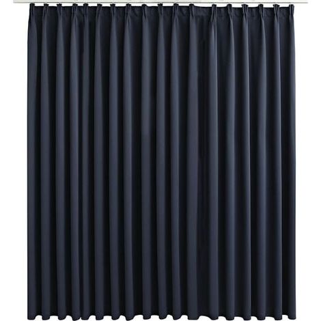 Rideaux occultants avec crochets, gris anthracite, 290 x 245 cm (1/5)