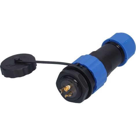 Connecteur étanche IP68 SP203 380V prise aviation mâle femelle avec écrou arrière et bornes de jonction (1/5)