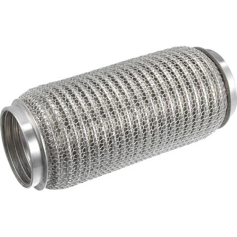 Tuyau Flexible Échappement 1pc Pour Voitures Camions Acier Inox Acier Inoxydable, 2.48"x7.99", Isolation Vibrations, Universel Camion, Pas Pour SUV (1/5)