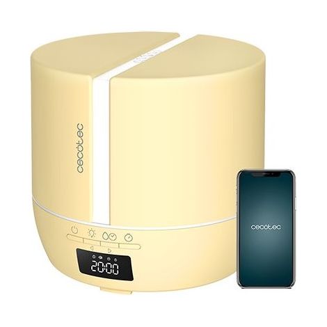 Cecotec Diffuseur d'Arômes PureAroma 550 Connected SunLight. Capacité 500 ml, Écran LED, Haut-parleur, Contrôle par Bluetooth (1/5)