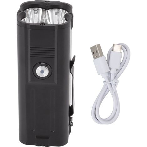 Ultrahelle, tragbare Taschenlampe mit USB-Akku, wasserdicht nach IPX5 (1/5)
