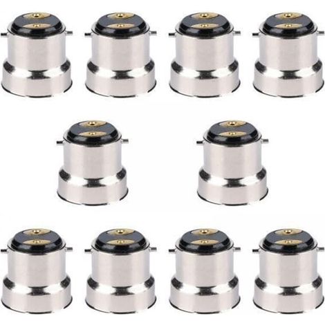 10er-Packung E27 auf B22 Lampenfassungen, Lampensockel-Adapter