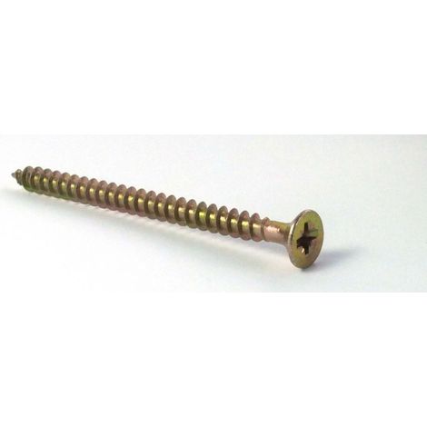 ForgeFix MPS680Y Multi-Purpose Pozi Compatible Screw CSK ST ZYP 6.0 x 80mm Box 100 FORMPS680Y