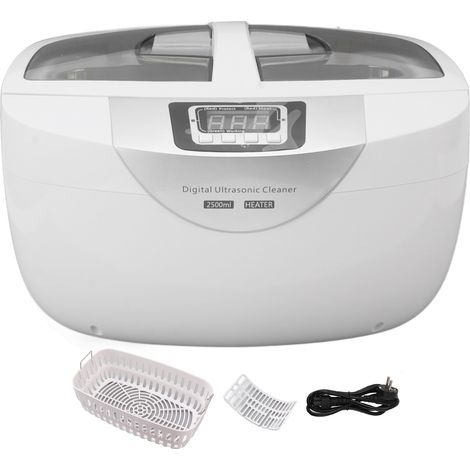 Nettoyeur à Ultrasons pour Bijoux 2500ml, Fonction Chauffante, Affichage Numérique Minuterie, Machine Efficace, Prise UE 220V (1/5)