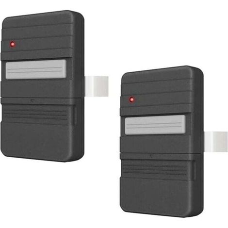 Lot de 2 Télécommandes Porte de Garage 390 MHz Compatible DIP 9 12 Interrupteur Aérien (1/4)