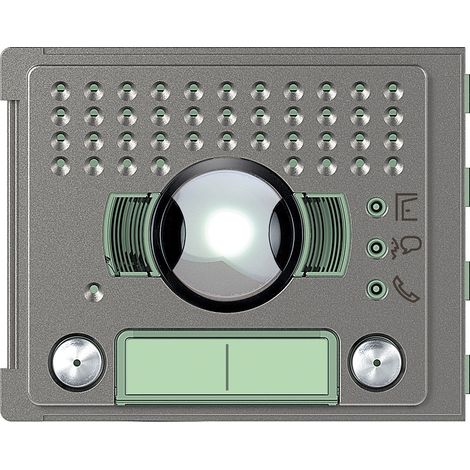 Façade Sfera Robur pour module électronique audio/vidéo 2 appels grand angle BTICINO 351325 (1/2)