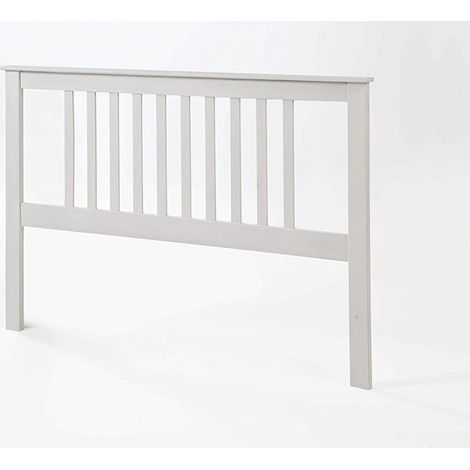 Cabecero Tabac pino macizo para cama en acabado blanco translucido 100 cm (alto), 147 cm (ancho), 2 cm (fondo) (1/2)
