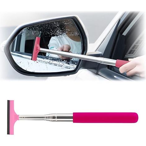 Essuie-glace de rétroviseur, essuie-glace extensible, nettoyeur haute pression avec perche télescopique, appareil de nettoyage portable pour véhicule, accessoire universel pour voiture (1/4)