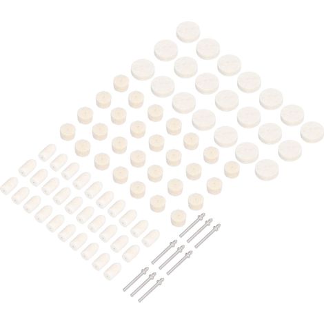 Kit de polissage en feutre (88 pièces) pour outils rotatifs et perceuses (1/5)
