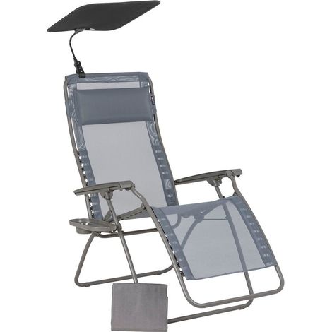 Set Relaxsessel und Zubehör - Zen Edition - Texplast - Grau Silex - Lafuma Mobilier (1/5)