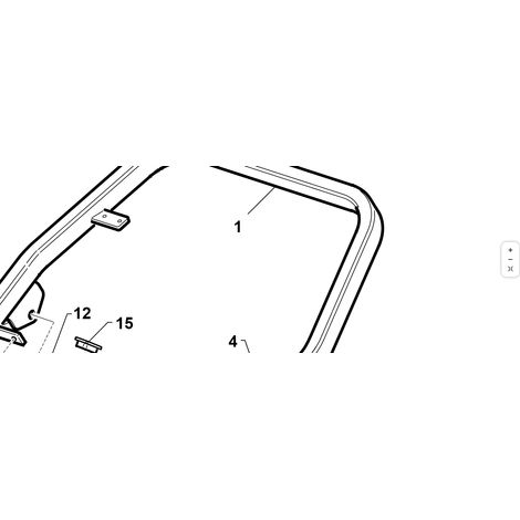 TUBOLARE SUPERIORE ROPS  VRN ORIGINALE KUBOTA GIANNI FERRARI 95227120000