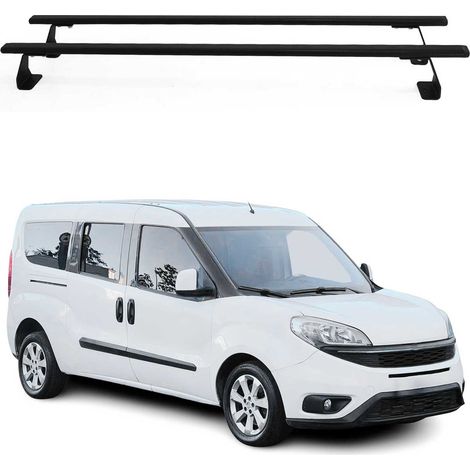 OMAC Barres de toit Heavy Duty compatibles avec Opel Combo D 2012-2018 – 2 barres – Acier Noir (1/4)