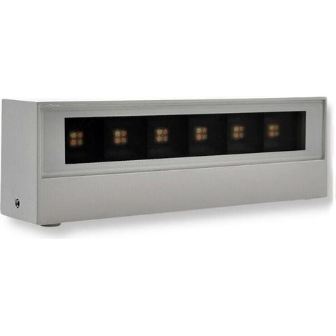 TRADE SHOP - Applique Led Da Esterno A Doppia Emissione 14 Watt Cct 3 Tonalità Di Luce Ip65 176-3c - Bianco (1/5)