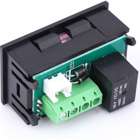 W1218 Thermostat Numérique Contrôleur Régulateur Température 12V CC -20 à 100°C Voyant Bleu (1/5)