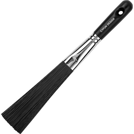 Pinceau rond pour éclaboussures d'encre, pinceau d'art abstrait pour ajouter des taches d'éclaboussures, pour une utilisation avec de l'encre, de l'acrylique dilué, ou d'autres supports fluides (1/5)