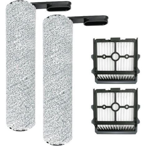 Floor One S5 Combo Rouleau Brosse de Rechange et Ensemble HEPA pour Aspirateur Sec,2 rouleaux de brosses 2 filtres HEPA. (1/4)