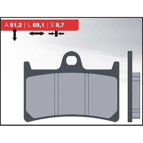 PASTILLAS DE FRENO BRENTA KH252 / KH380 (ORGÁNICAS)