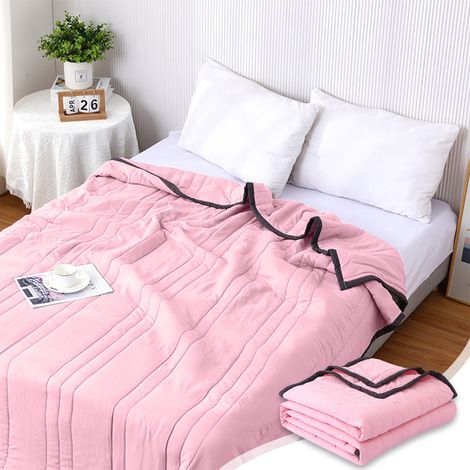 Couette Été - 180 x 200 cm - 98 % Coton 2 % Élasthanne - Couette Légère Respirante pour Lit Queen - Usage Toutes Saisons - 1 Pièce (1/5)