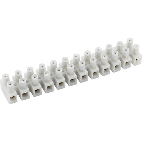 5x Borne à vis pour câbles de 4-6mm² I Pour jusqu'à 15 ampères et 380 volts I Bornes à vis dans une série de 12 bornes de connexion en cuivre (1/5)