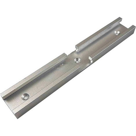 Outil de travail du bois avec rail en T de 200 mm, échelle précise, facile à installer, en alliage d'aluminium blanc (1/5)