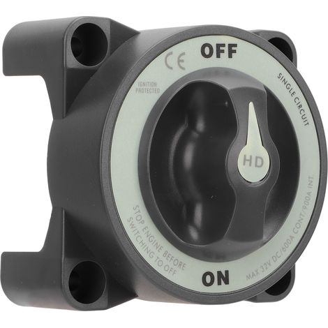 Interrupteur coupe-batterie principal 600 A, sectionneur/isolateur de circuit unique marche/arrêt, étanche IP66, 3 bornes, pour camping-car ou bateau (1/5)