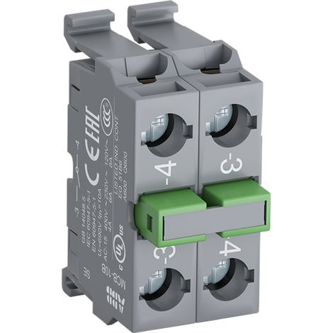 Mcb-20B Bloc Contact Double 2NO montage Fond de Boite 1SFA611610R2002 ABB 840540