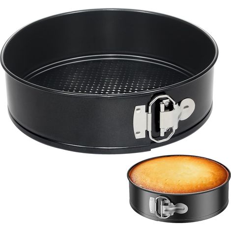 Cake Tin - 20cm/8inch Cake Tins for Baking - Cheesecake Tin Springform Loose Bottom - Thick Non-Stick Baking Tins Round Cake Pan for Restaurants, Home and Kitchen