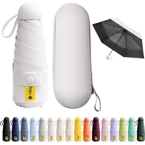 Mini parapluie de poche, anti-UV, léger, compact, facile à transporter, pour toutes occasions. (1/5)