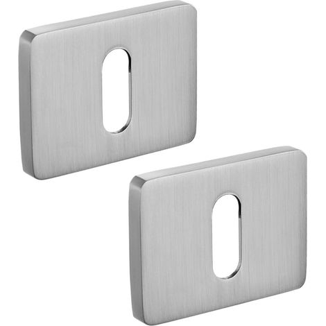 Placca porta rettangolare per chiave LP2 Rosetta interna satinata (1/3)