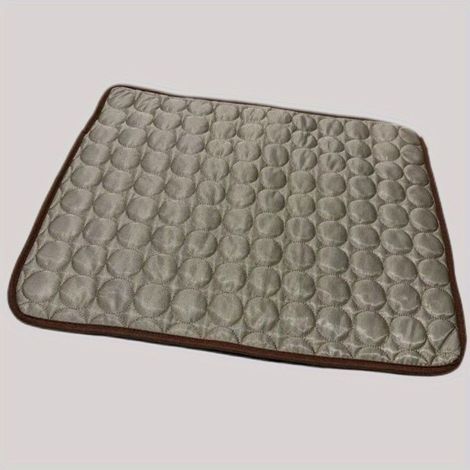 Pet Cooling Mat for Dogs and Cats - Café Style Basket Design, 50x40cm, Multicolor