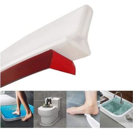 Bande de rétention d'eau adhésive pour douche, joint auto-collant 1 m (1/4)