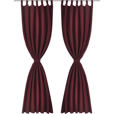 Maison Exclusive - Vorhänge Gardinen aus Satin 2-teilig 140 x 225