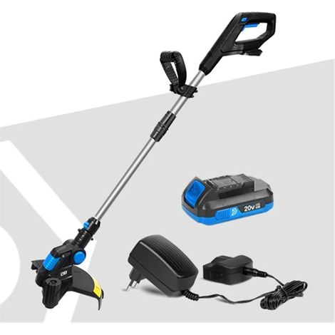 Tondeuse à Gazon électrique 20V Li-ION Batterie Coupe-Herbe sans Fil 12in dégagement Automatique Coupe-chaîne élagage Outils de Jardin (Color : 20V-Coil-Set1, Size : A) (1/5)