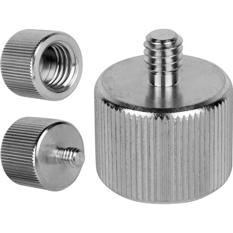 Adaptador reductor para trípode de 5/8" hembra a 1/4" macho, aluminio, 25 mm (1/5)